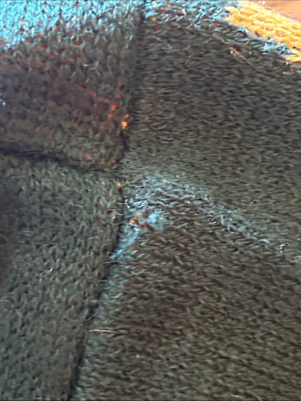 Kiel James Patrick Green Crewneck Sweater with Yellow & Orange Maple Leaves - Picture 10 of 12